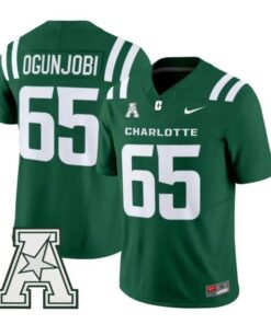 Larry Ogunjobi Jersey #65 Charlotte 49ers 2026 Vapor All Stitched by My Store NCAA Football Jerseys