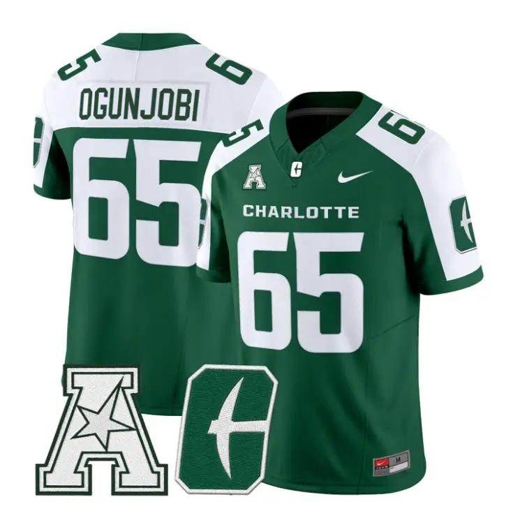 Larry Ogunjobi Jersey #65 Charlotte 49ers 2026 Vapor All Stitched by My Store NCAA Football Jerseys