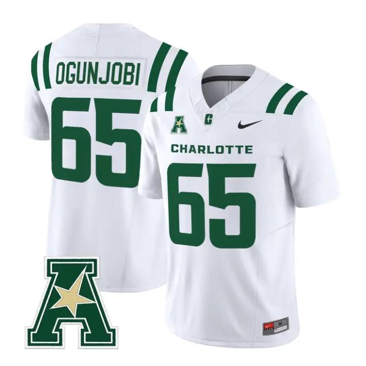 Larry Ogunjobi Jersey #65 Charlotte 49ers 2026 Vapor All Stitched by My Store NCAA Football Jerseys
