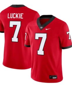 Lawson Luckie Jersey #7 Georgia Bulldogs 2026 Vapor Limited All Stitched Red by My Store NCAA Football Jerseys