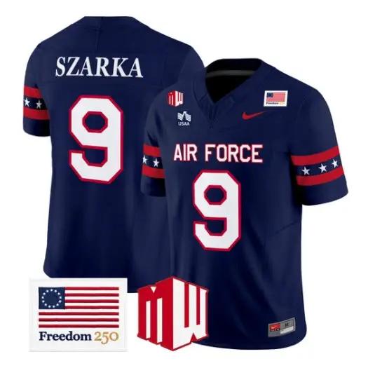 Liam Szarka Jersey #9 Air Force Falcons 2026 Freedom 250 All Stitched 1 Liam Szarka Jersey #9 Air Force Falcons 2026 Freedom 250 All Stitched by My Store NCAA Football Jerseys