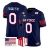 Luke Fisher Jersey #0 Air Force Falcons 2026 Freedom 250 Vapor Stitched - Malcom Terry Luke Fisher Jersey #0 Air Force Falcons 2026 Freedom 250 Vapor Stitched