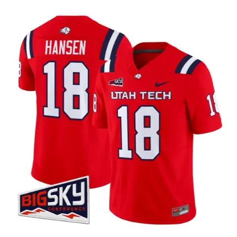 Luke Hansen Jersey #18 Utah Tech Trailblazers 2026 All Stitched 1 Luke Hansen Jersey #18 Utah Tech Trailblazers 2026 All Stitched by My Store NCAA Football Jerseys