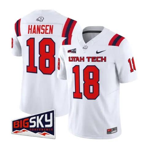 Luke Hansen Jersey #18 Utah Tech Trailblazers 2026 All Stitched 2 Luke Hansen Jersey #18 Utah Tech Trailblazers 2026 All Stitched by My Store NCAA Football Jerseys