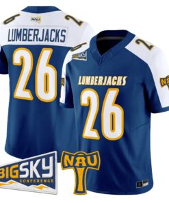 Lumberjacks Jersey #26 Northern Arizona Lumberjacks 2026 Vapor Stitched by My Store NCAA Football Jerseys