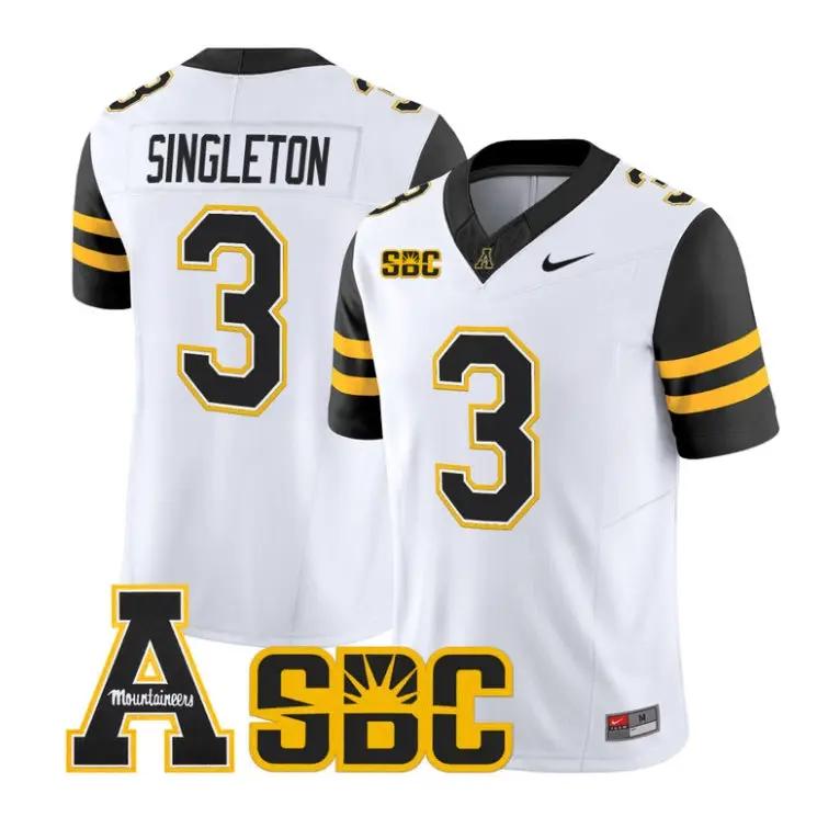 Malachi Singleton Jersey #3 App State Mountaineers 2026 All Stitched 4 Malachi Singleton Jersey #3 App State Mountaineers 2026 All Stitched by My Store NCAA Football Jerseys