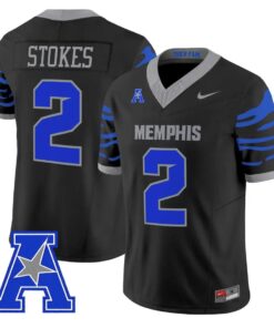 Marcus Stokes Jersey #2 Memphis Tigers 2026 Vapor Limited All Stitched by My Store NCAA Football Jerseys