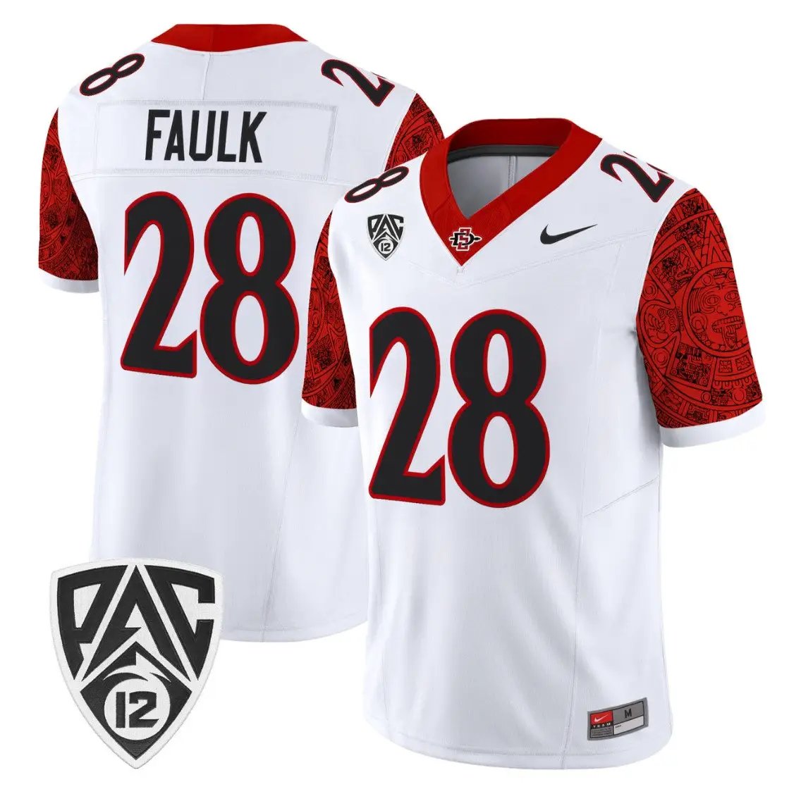 Marshall Faulk Jersey #28 San Diego State Aztecs 2026 Vapor Stitched by My Store NCAA Football Jerseys