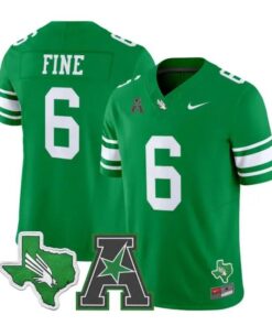 Mason Fine Jersey #6 North Texas Mean Green 2026 Vapor All Stitched 5 Mason Fine Jersey #6 North Texas Mean Green 2026 Vapor All Stitched by My Store NCAA Football Jerseys