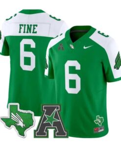 Mason Fine Jersey #6 North Texas Mean Green 2026 Vapor All Stitched by My Store NCAA Football Jerseys