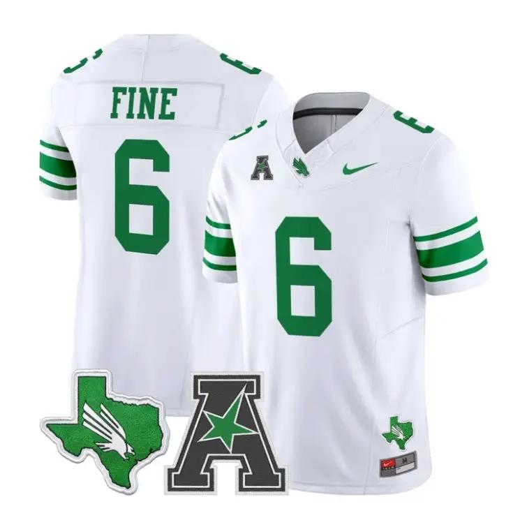Mason Fine Jersey #6 North Texas Mean Green 2026 Vapor All Stitched 3 Mason Fine Jersey #6 North Texas Mean Green 2026 Vapor All Stitched by My Store NCAA Football Jerseys