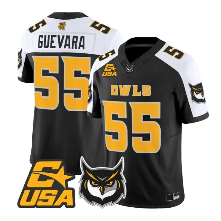 Mateo Guevara Jersey #55 Kennesaw State Owls 2026 Vapor All Stitched 1 Mateo Guevara Jersey #55 Kennesaw State Owls 2026 Vapor All Stitched by My Store NCAA Football Jerseys