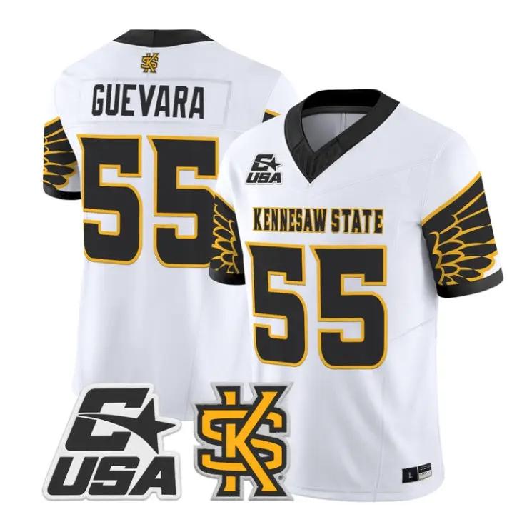 Mateo Guevara Jersey #55 Kennesaw State Owls 2026 Vapor All Stitched 5 Mateo Guevara Jersey #55 Kennesaw State Owls 2026 Vapor All Stitched by My Store NCAA Football Jerseys