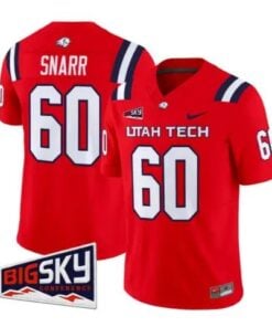 Matthew Snarr Jersey #60 Utah Tech Trailblazers 2026 All Stitched by My Store NCAA Football Jerseys