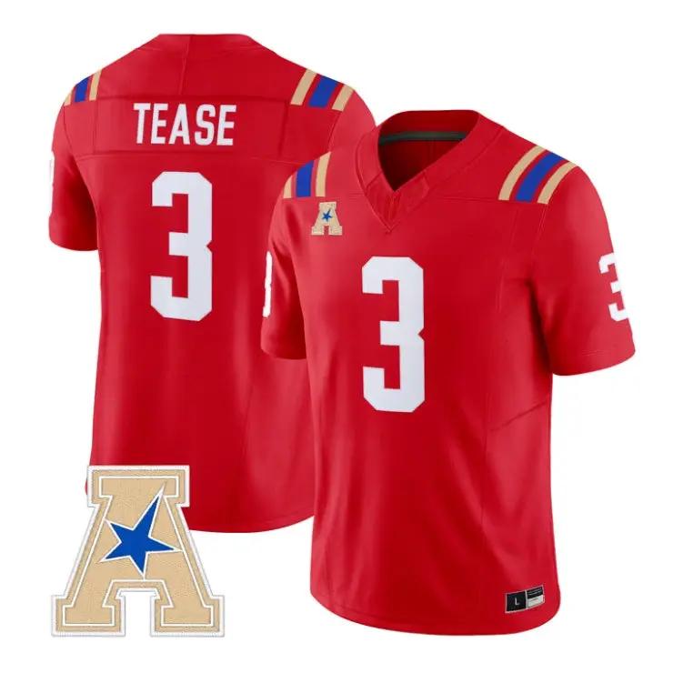 Micah Tease Jersey #3 Tulsa Golden Hurricane 2026 Limited Stitched by My Store NCAA Football Jerseys