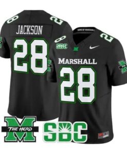 Mickey Jackson Jersey #28 Marshall Thundering Herd Stitched by My Store NCAA Football Jerseys