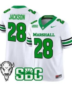 Mickey Jackson Jersey #28 Marshall Thundering Herd Stitched by My Store NCAA Football Jerseys