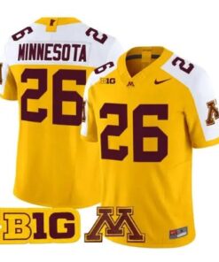 Minnesota Jersey #26 Minnesota Golden Gophers 2026 Stitched by My Store NCAA Football Jerseys