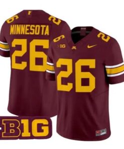 Minnesota Jersey #26 Minnesota Golden Gophers 2026 Stitched by My Store NCAA Football Jerseys