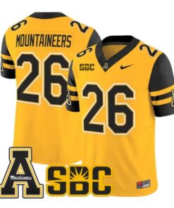 Mountaineers Jersey #26 App State Mountaineers 2026 Vapor Stitched 7 Mountaineers Jersey #26 App State Mountaineers 2026 Vapor Stitched by My Store NCAA Football Jerseys