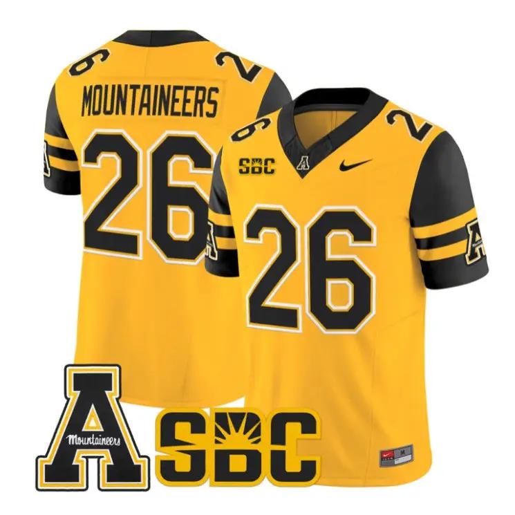 Mountaineers Jersey #26 App State Mountaineers 2026 Vapor Stitched 3 Mountaineers Jersey #26 App State Mountaineers 2026 Vapor Stitched by My Store NCAA Football Jerseys