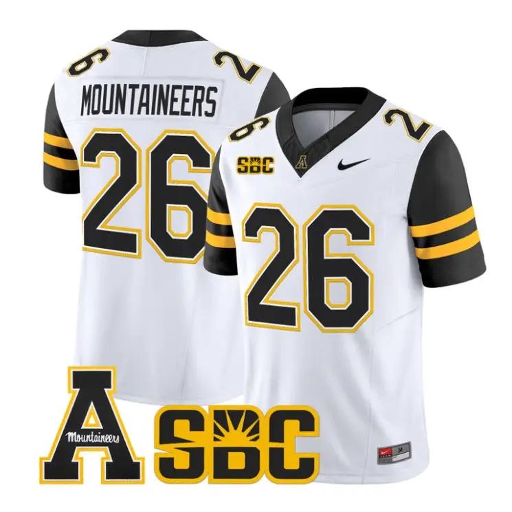 Mountaineers Jersey #26 App State Mountaineers 2026 Vapor Stitched 4 Mountaineers Jersey #26 App State Mountaineers 2026 Vapor Stitched by My Store NCAA Football Jerseys