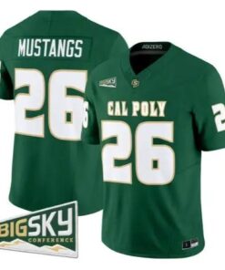 Mustangs Jersey #26 Cal Poly Mustangs 2026 Vapor All Stitched by My Store NCAA Football Jerseys