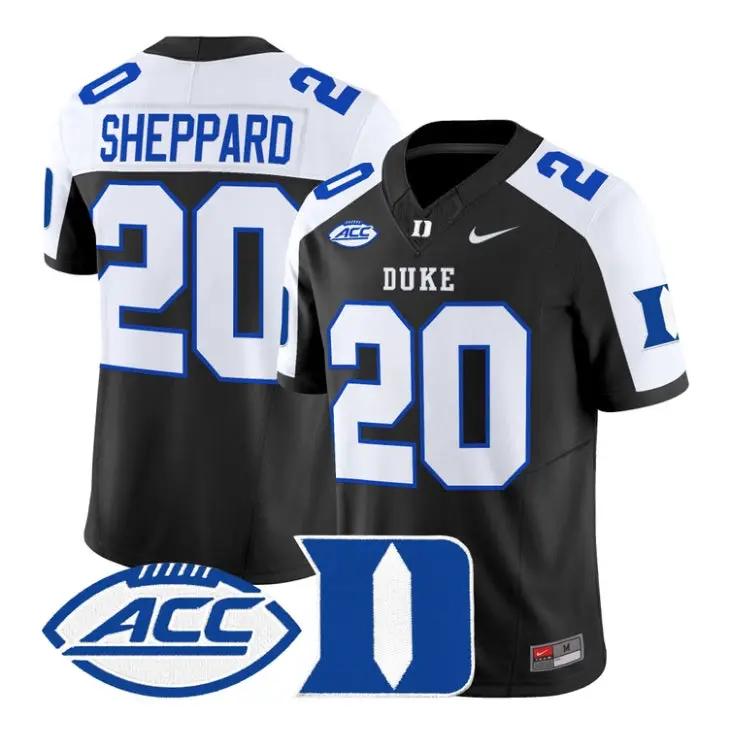 Nate Sheppard Jersey #20 Duke Blue Devils 2026 Vapor All Stitched 1 Nate Sheppard Jersey #20 Duke Blue Devils 2026 Vapor All Stitched by My Store NCAA Football Jerseys