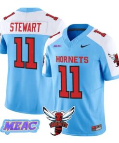 Nathan Stewart Jersey #11 Delaware State Hornets 2026 Vapor Stitched by My Store NCAA Football Jerseys