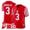 Omar Cooper Jr Jersey #3 Indiana Hoosiers 2026 Indiana State Patch Vapor Stitched by My Store NCAA Football Jerseys