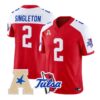 Oran Singleton Jr Jersey #2 Tulsa Golden Hurricane 2026 All Stitched by My Store NCAA Football Jerseys