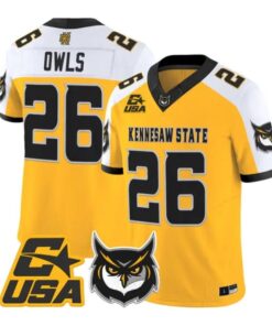 Owls Jersey #26 Kennesaw State Owls 2026 Vapor Limited All Stitched 8 Owls Jersey #26 Kennesaw State Owls 2026 Vapor Limited All Stitched by My Store NCAA Football Jerseys