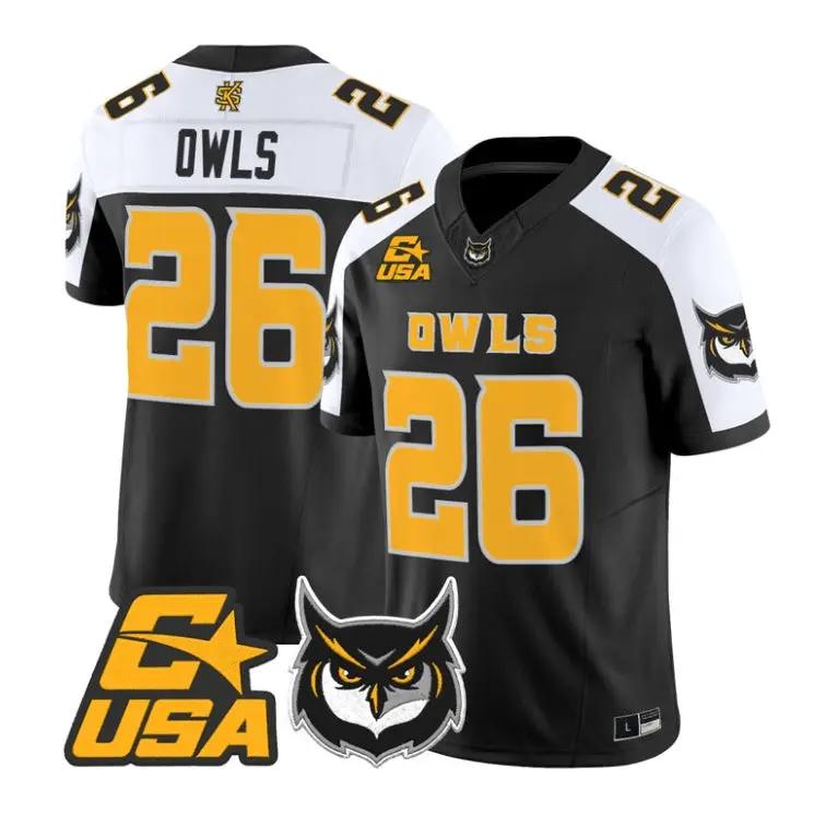 Owls Jersey #26 Kennesaw State Owls 2026 Vapor Limited All Stitched 1 Owls Jersey #26 Kennesaw State Owls 2026 Vapor Limited All Stitched by My Store NCAA Football Jerseys