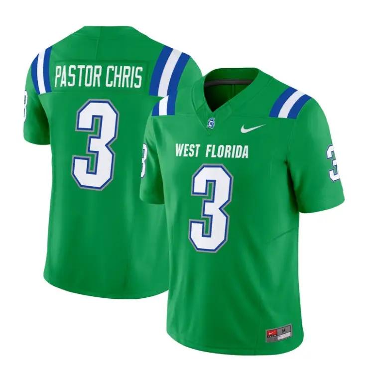 PASTOR CHRIS Jersey #3 West Florida Argonauts Name, Number 2026 Stitched 2 PASTOR CHRIS Jersey #3 West Florida Argonauts Name, Number 2026 Stitched by My Store NCAA Football Jerseys