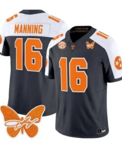 Peyton Manning Jersey #16 Tennessee Volunteers 2026 Stitched by My Store NCAA Football Jerseys