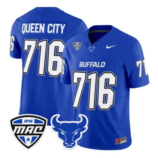 Queen City Jersey #716 Buffalo Bulls 2026 All Stitched 4 Queen City Jersey #716 Buffalo Bulls 2026 All Stitched by My Store NCAA Football Jerseys