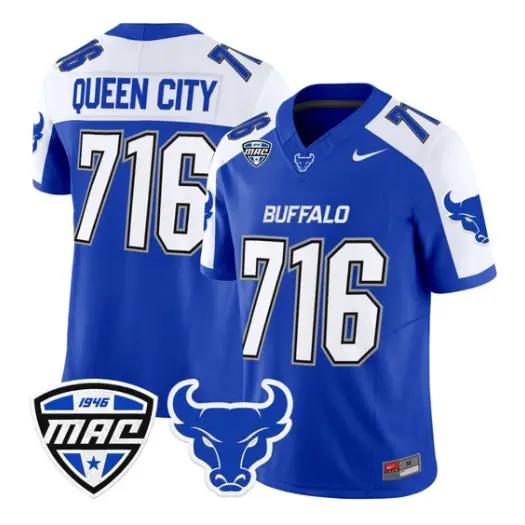 Queen City Jersey #716 Buffalo Bulls 2026 All Stitched 3 Queen City Jersey #716 Buffalo Bulls 2026 All Stitched by My Store NCAA Football Jerseys