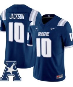 Quinton Jackson Jersey #10 Rice Owls 2026 Vapor Limited All Stitched by My Store NCAA Football Jerseys