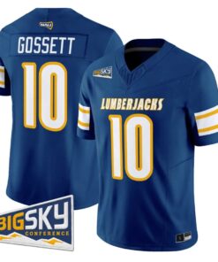 Quran Gossett Jersey #10 Northern Arizona Lumberjacks 2026 Vapor Stitched 5 Quran Gossett Jersey #10 Northern Arizona Lumberjacks 2026 Vapor Stitched by My Store NCAA Football Jerseys