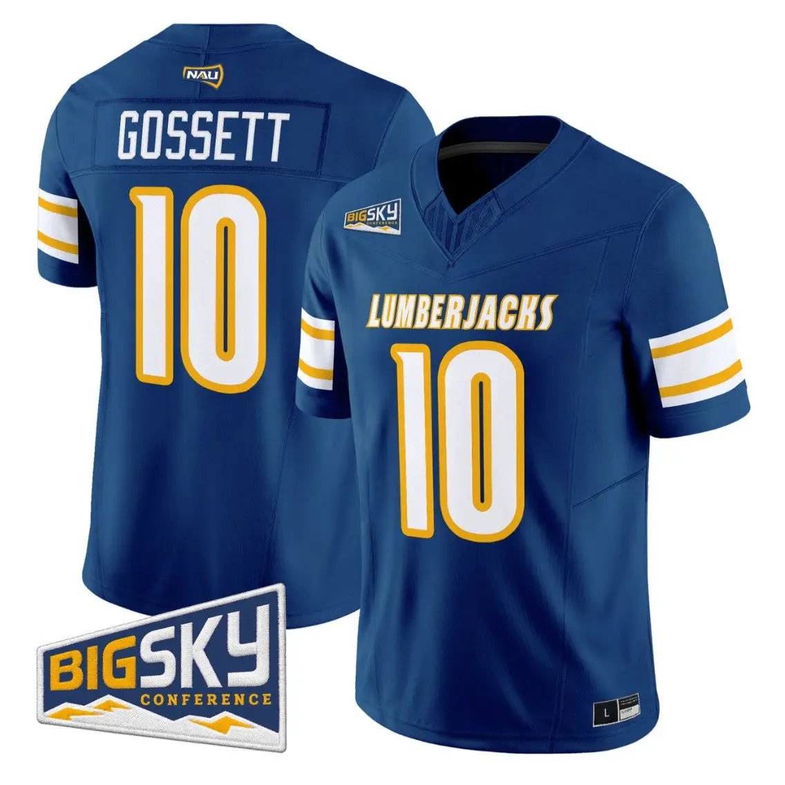 Quran Gossett Jersey #10 Northern Arizona Lumberjacks 2026 Vapor Stitched 2 Quran Gossett Jersey #10 Northern Arizona Lumberjacks 2026 Vapor Stitched by My Store NCAA Football Jerseys