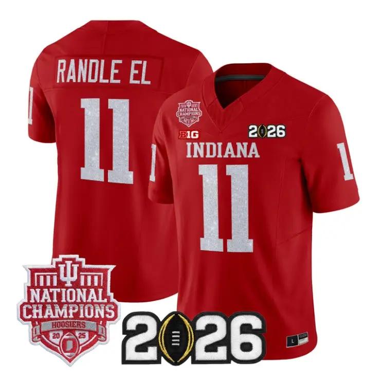 Randle El Jersey #11 Indiana Hoosiers 2026 Glitter Vapor All Stitched by My Store NCAA Football Jerseys