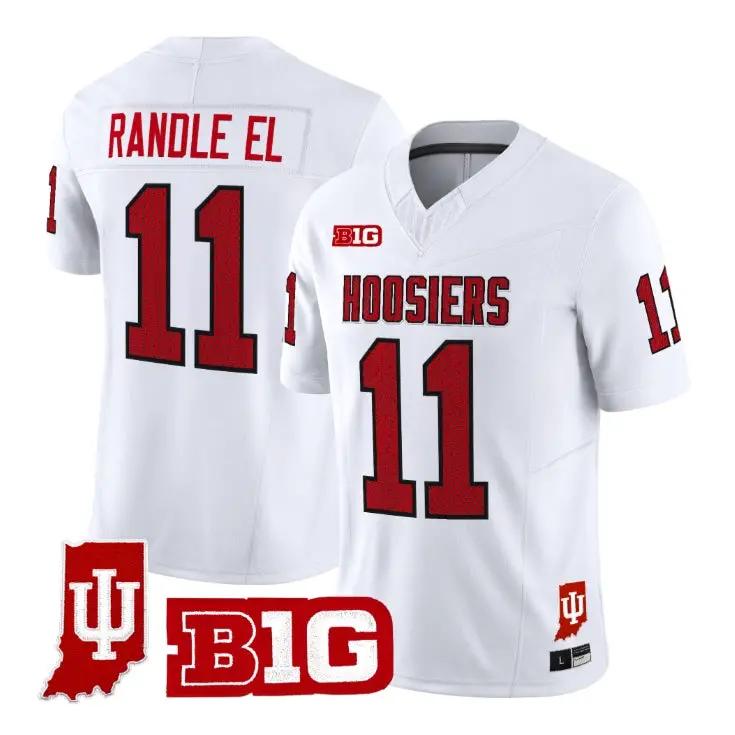 Randle El Jersey #11 Indiana Hoosiers 90s Throwback 2026 Limited Stitched 2 Randle El Jersey #11 Indiana Hoosiers 90s Throwback 2026 Limited Stitched by My Store NCAA Football Jerseys
