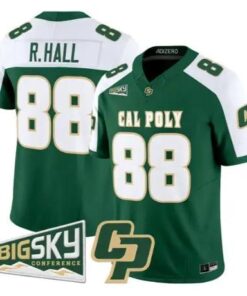 Ray Hall Jersey #88 Cal Poly Mustangs 2026 Limited Stitched by My Store NCAA Football Jerseys