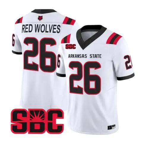 Red Wolves Jersey #26 Arkansas State Red Wolves 2026 Stitched 3 Red Wolves Jersey #26 Arkansas State Red Wolves 2026 Stitched by My Store NCAA Football Jerseys