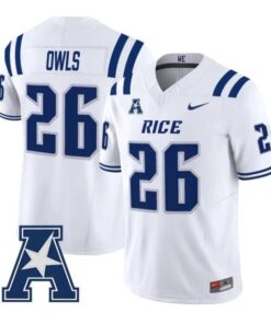 Rice Owls Jersey #26 Rice Owls 2026 Vapor Limited All Stitched 6 Rice Owls Jersey #26 Rice Owls 2026 Vapor Limited All Stitched by My Store NCAA Football Jerseys