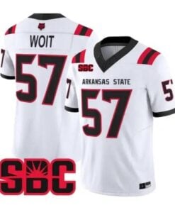 Richie Woit Jersey #57 Arkansas State Red Wolves 2026 Stitched 6 Richie Woit Jersey #57 Arkansas State Red Wolves 2026 Stitched by My Store NCAA Football Jerseys