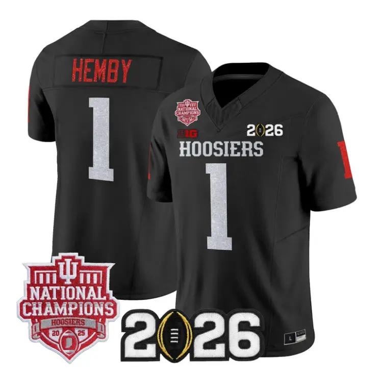 Roman Hemby Jersey #1 Indiana Hoosiers 2026 Glitter Vapor All Stitched 3 Roman Hemby Jersey #1 Indiana Hoosiers 2026 Glitter Vapor All Stitched by My Store NCAA Football Jerseys