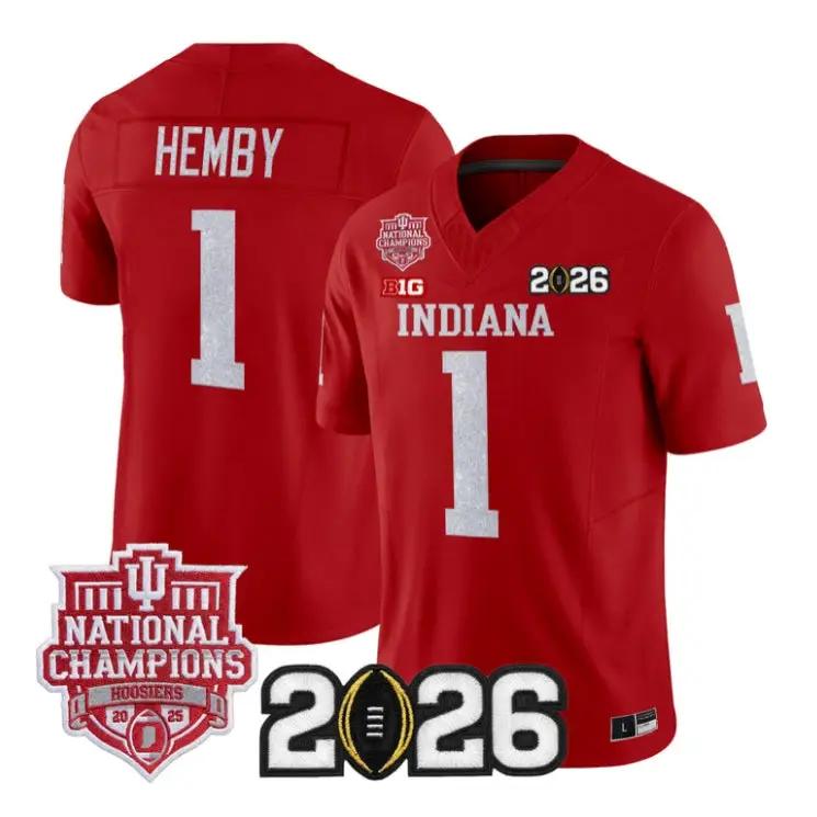 Roman Hemby Jersey #1 Indiana Hoosiers 2026 Glitter Vapor All Stitched 4 Roman Hemby Jersey #1 Indiana Hoosiers 2026 Glitter Vapor All Stitched by My Store NCAA Football Jerseys