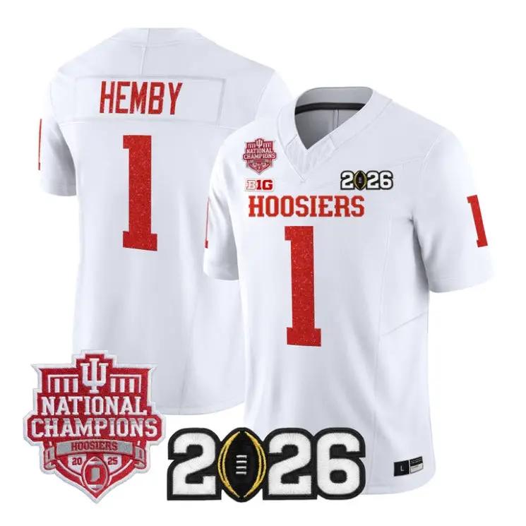 Roman Hemby Jersey #1 Indiana Hoosiers 2026 Glitter Vapor All Stitched 5 Roman Hemby Jersey #1 Indiana Hoosiers 2026 Glitter Vapor All Stitched by My Store NCAA Football Jerseys