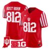 Rust Born Jersey #812 Indiana Hoosiers 2026 Indiana State Patch Vapor Stitched by My Store NCAA Football Jerseys